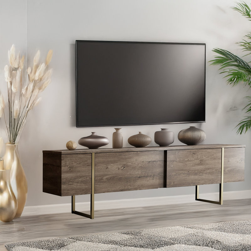 Tv stand with metal legs discount
